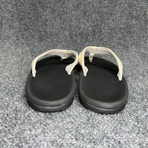 OluKai Ohana Sandals Women's 8 Cream Toe Post Athletic Outdoor Beach Flip Flops - Picture 5 of 10